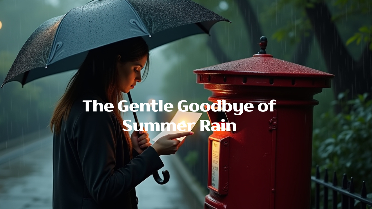 When the Rain Leaves, It Takes a Season With It -"The rain fades, but her gentle goodbye of summer rain remains."